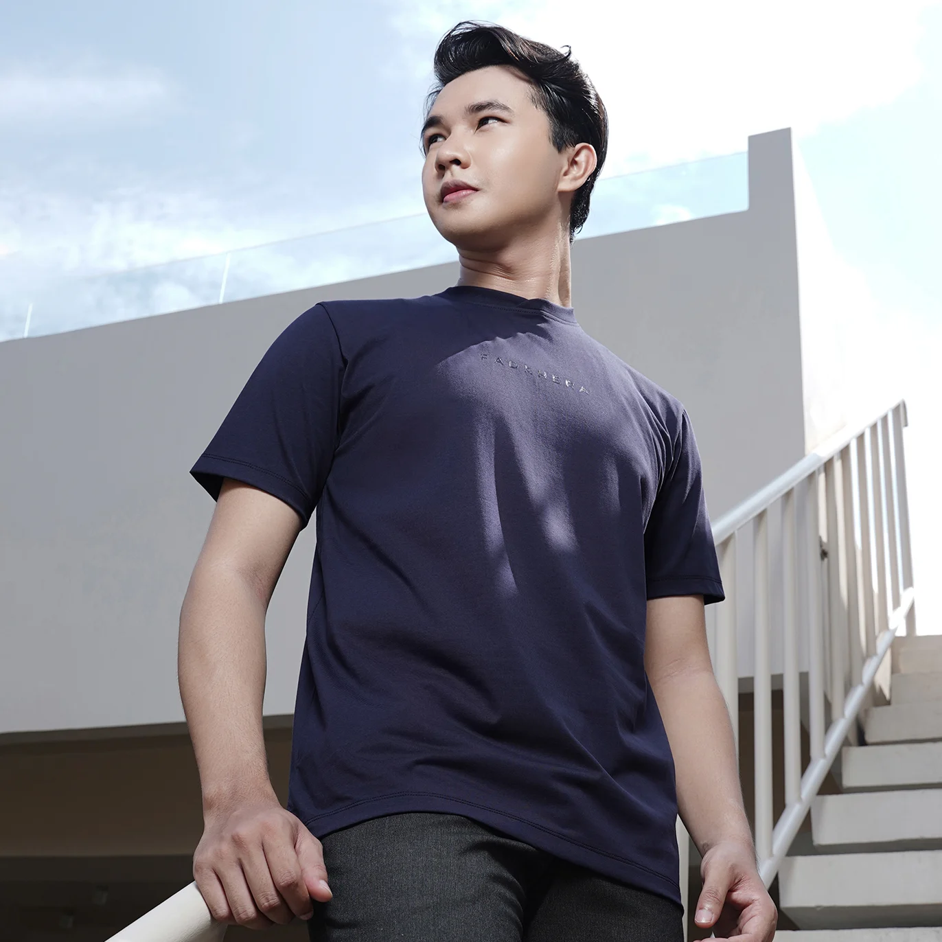 Kaos Alzam Navy Fadkhera