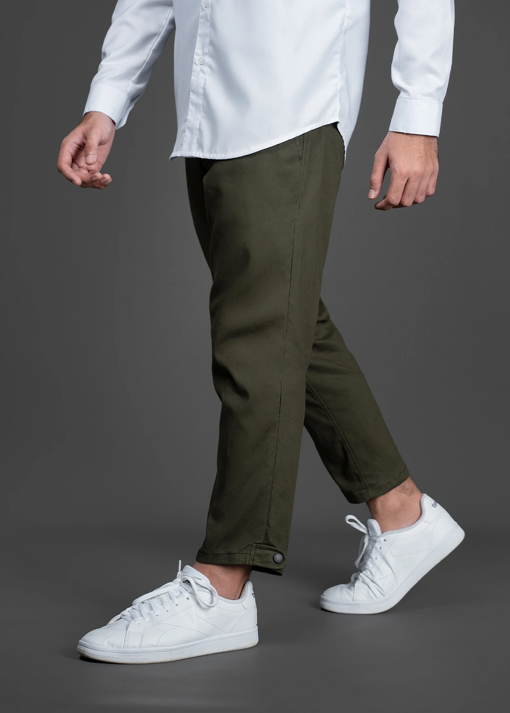 Razee zespy ankle pants olive - A