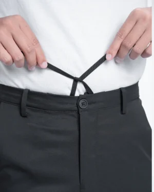 Maaz Black Essential Stretch Pants 4