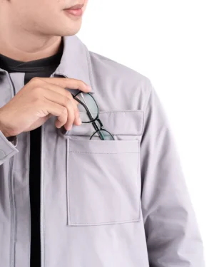 Uthman Essential Jacket Light Grey 15