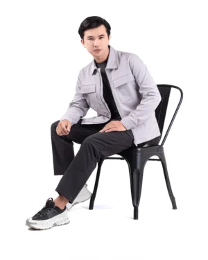 Uthman Essential Jacket Light Grey 24