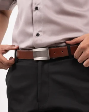 Gavin Belt Chocolate & Black 7