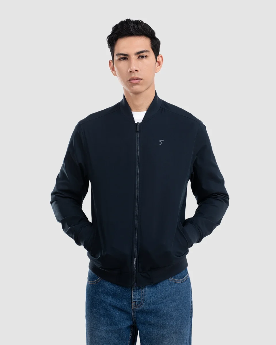 Nadeem 2.0 Stretch Bomber Jacket Navy