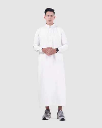 Elquba Thobe Broken White