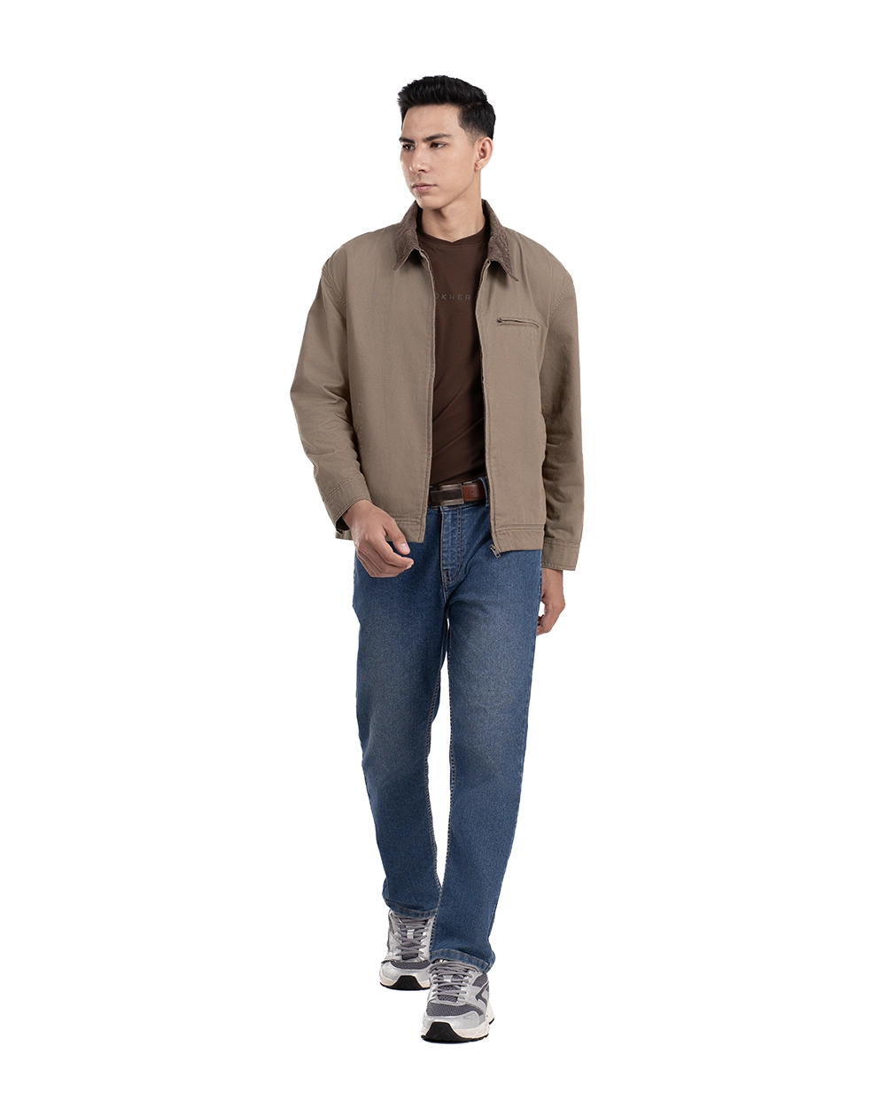 Zaen Work Jacket Khaki 14