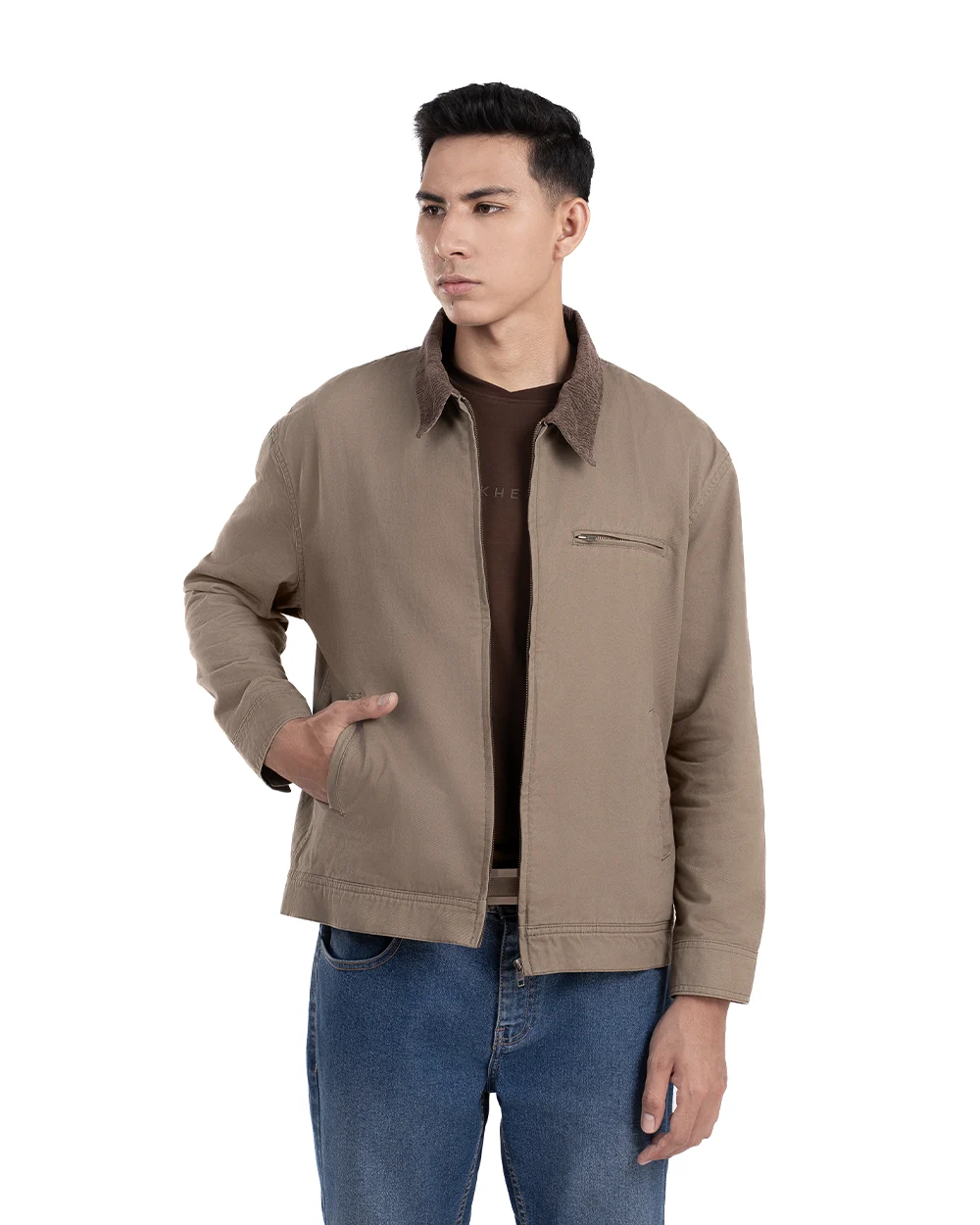 Zaen Work Jacket Khaki 7